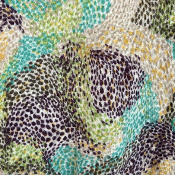 Peter Millar Women’s Abstract 100% merino wool v-neck 3/4 sleeve sweater Small! - Picture 3 of 8